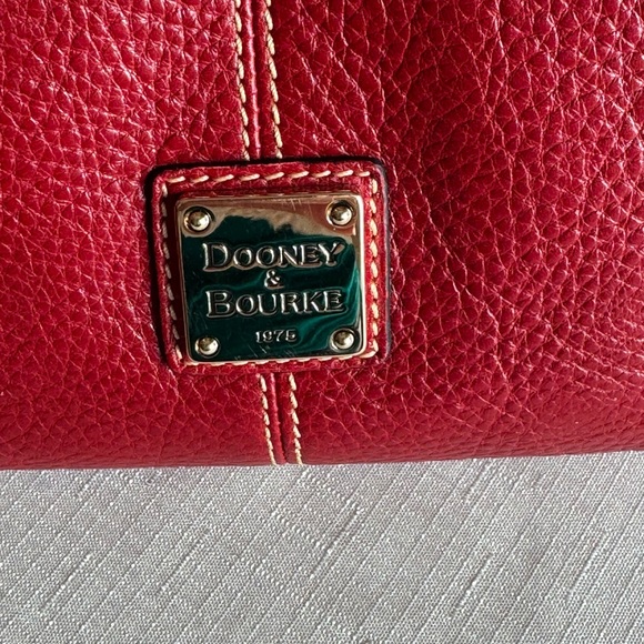 Dooney & Bourke vintage red leather bag - Picture 3 of 13